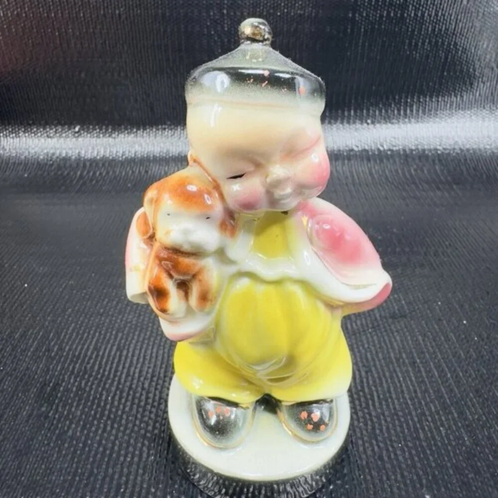 Josef Originals Wee Ling Chinese Girl With Cat‎ And Boy With Dog Figurine Set 2